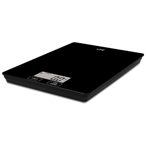KITCHEN SCALE LIFE ACCURACY (221-0181) 5Kg BLACK GLASS